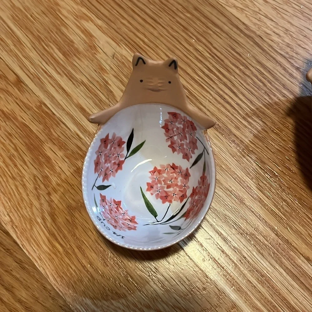 Anthropologie Ariya Ceramic Bear Set of 4 Measuring Cups NEW